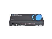 OREI HD 401p 4 X 1 High Speed HDMI Switcher With IR Remote Supports 3D 1080P 4K with Picture in Picture 4 Input 1 Output