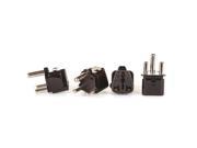 OREI 2 in 1 USA to South Africa Adapter Plug Type M 4 Pack Black