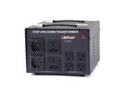 LiteFuze LT 5000 5000 Watt Voltage Converter Transformer Step Up Down 110V 220V Circuit Breaker Protection
