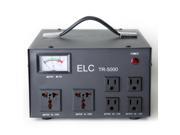 ELC TR 5000 5000 Watt Voltage Regulator with Transformer Step Up Down 110V 220V Circuit Breaker Protection