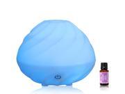 Swirl Essential Oil Diffuser 240ml Aromatherapy by ZAQ Includes Free 10ML Lavender Oil