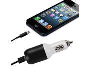 Reiko 1amp USB Car Charger for Apple iPhone 5 5C 5S 6 6S 6 Plus 6S Plus