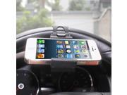 REIKO Universal Steering Wheel Phone Holder [4.5] Black Gray for Samsung Galaxy Note 4 3 2 S5 S4 S3 S2 Nokia Lumia 1020 928 Moto X 1st 2nd Gen LG Optimus