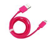 REIKO Braided Micro USB 2.0 Divice Cable Hot Pink