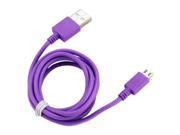 REIKO Braided Micro USB 2.0 Divice Cable Purple