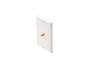 TV Plate Decora White w Coupler