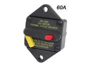 BLUE SEA SYSTEMS BS 7084 Circuit Breaker 285 Series 60A MFG 7084 Rectangular panel mount thermal Type III manual reset switchable wont reset w short