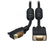 Tripp Lite P502 003 RA Lite Right Angle Monitor Cable with RGB Coax HD 15 Male HD 15 Male 3ft Black