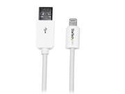 STARTECH.COM USBLT2MW 2m 6ft Long White Apple 8 pin Lightning Connector to USB Cable for iPhone iPod iPad
