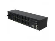 CYBERPOWER PDU30SWT16FNET Switched Series PDU30SWT16FNET Power distribution unit rack mountable AC 120 V Ethernet 16 output connector s 2U