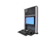 ERGOTRON 60 610 060 StyleView Sit Stand Enclosure Cabinet unit for LCD display keyboard mouse CPU charcoal black screen size 22 mounting interfa