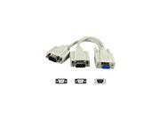 QVS CC317Y 8IN SERIAL DB9 FEMALE TO DB9 MALE and MALE SPLITTER CABLE