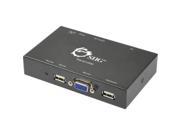 SIIG CE KV0511 S1 USB VGA KVM Console Extender Over CAT5 Transmitter and Receiver