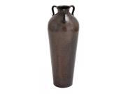 BENZARA 26987 Metal Flower Vase with Antique and Durable Finish