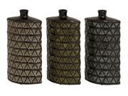 BENZARA 92059 Stunning and Unique set of 3 Assorted Ceramic Vases