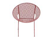 BENZARA 28926 The Bright Metal Red Chair
