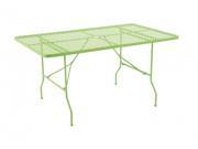 BENZARA 29055 Attractively Styled Metal Folding Outdoor Table