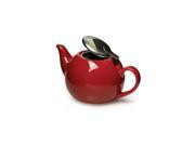EPOCA PTCRE 5224 T Ceramic Teapot w Infuser Red