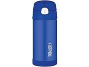 THERMOS F4013BL6 Thermos FUNtainer Stainless Steel Insulated Straw Bottle Blue 12 oz.