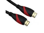 VCOM CG525 6 BLACK Ribbon Series CG525 6 BLACK 6ft HDMI Type A Male to HDMI Type A Male Cable w HDMI v1.4 Black