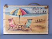 HANDCRAFTED MODEL SHIPS GF 9879 Wooden Chair and Umbrella Sign 16