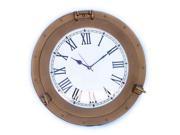 HANDCRAFTED MODEL SHIPS WC 1448 17 AN Antique Brass Decorative Ship Porthole Clock 17