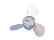 HANDCRAFTED MODEL SHIPS WC 1521 Chrome Ships Propeller Clock 18