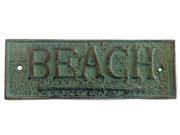 HANDCRAFTED MODEL SHIPS K 49003 bronze Antique Bronze Cast Iron Beach Sign 10