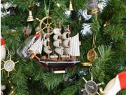 HANDCRAFTED MODEL SHIPS Cutty Sark 7 XMASS Wooden Cutty Sark Model Ship Christmas Tree Ornament