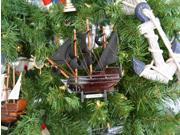 HANDCRAFTED MODEL SHIPS RoyalFortune 7 XMASS Wooden Black Barts Royal Fortune Christmas Tree Ornament
