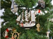 HANDCRAFTED MODEL SHIPS Eagle 7 XMASS United States Coast Guard USCG Eagle Model Ship Christmas Tree Ornament