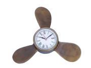 HANDCRAFTED MODEL SHIPS WC 1520 AN Antique Brass Decorative Ships Propeller Clock 12