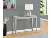 MONARCH I 3722 CONSOLE TABLE 42 L BRUSHED SILVER MIRROR