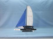 HANDCRAFTED MODEL SHIPS BMW Triamaran 30 Limited Wooden BMW Oracle Trimaran Limited Model Yacht 30