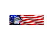 VANTAGE POINT GLA010058L EAGLE HEAD ON AMERICAN FLAG 66X20 REAR WINDOW GRAPHIC