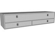 UNIQUE TRUCK ACCESSORIES UNITB400 72 BD 72IN HIGH CAPACITY STAKE BED CONTRACTOR TOP SIDER 2 BOTTOM DRAWERS