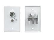 RV Motorhome Trailer 12 Volt DC Power Receptacle With PolyFuse In Flush Mounted Wall Plate White