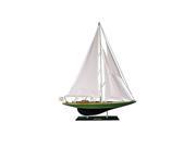 HANDCRAFTED MODEL SHIPS ShamrockIV35 Wooden Shamrock IV Limited Model Sailboat Decoartion 35