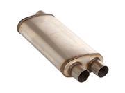 AP EXHAUST PRODUCTS APEXS2265 MUFFLER XLERATOR STAINLESS STEEL OVAL O D 24IN OAL 2.50IN