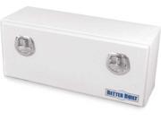 BETTER BUILT BET65210167 HEAVY DUTY WHITE STEEL UNDERBODY TOOL BOX 48INLX18INWX18INH DOUBLE LATCH