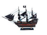 HANDCRAFTED MODEL SHIPS Black Falcon LIM 15 Black Sails Captain Kidds Black Falcon Limited Model Pirate Ship 15