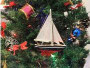 HANDCRAFTED MODEL SHIPS Sailboat9 101 XMAS American Sailboat Christmas Tree Ornament 9