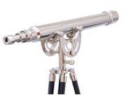 HANDCRAFTED MODEL SHIPS ST 0149CH Floor Standing Chrome Anchormaster Telescope 50