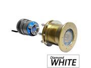 BLUEFIN LED M12 IFM12V W600 Bluefin LED Mako M12 12V Through Hull Underwater Light 6K Lumens Interchangeable Flush Mount Diamond White