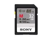 SONY SFM32 T 32GB UHS II SD CARD MAX R 260MB W 100MB