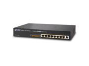 PLANET FGSD 910HP 13 8 Port 10 100 Ethernet 802.3at POE Switch with 1 Port Gigabit 130W
