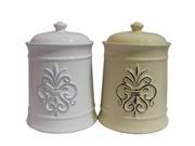 BENZARA ETD EN112223 Sassy Ceramic Jar with Lid