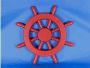 HANDCRAFTED MODEL SHIPS New Red SW 12 Red Decorative Ship Wheel 12