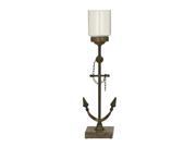 BENZARA 91920 Chick Metal Glass Candle Holder