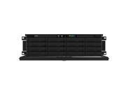 EXACQ IP08 96T R3Z Rackmount 3U recorder with 8 IP licenses 128 max dual Gb NIC HDMI DVI I DisplayPort 2 max. simultaneous RS 232 485 serial port RAID